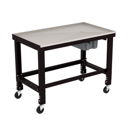 Borroughs Industrial Gray Stainless Steel Top Transmission Tear-Down Bench, 48"W 11106-001-065